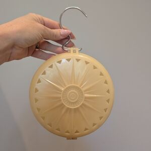 Vintage Cream Hanging Storage Container